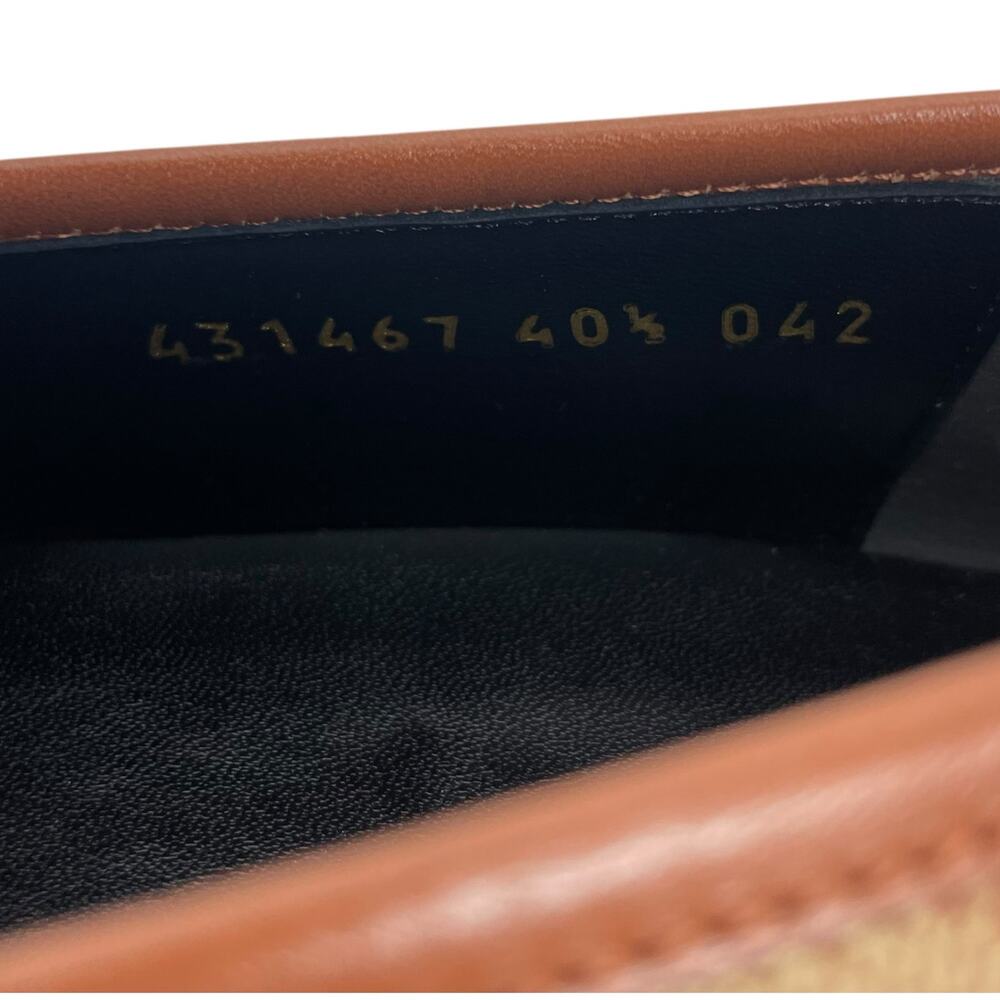 Gucci Jordaan GG Monogram Horsebit Loafer Ruggine Rust Size 40.5 - Picture 13 of 14